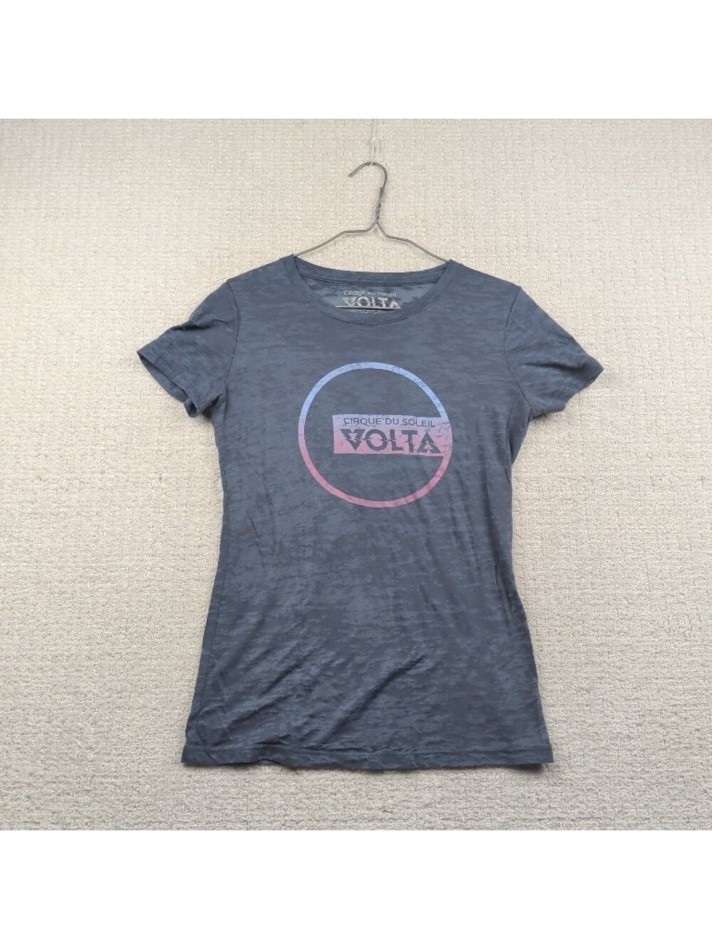 Cirque Du Soleil Volta Womens Sz L Short Sleeve T-Shirt Distressed Grunge Goth